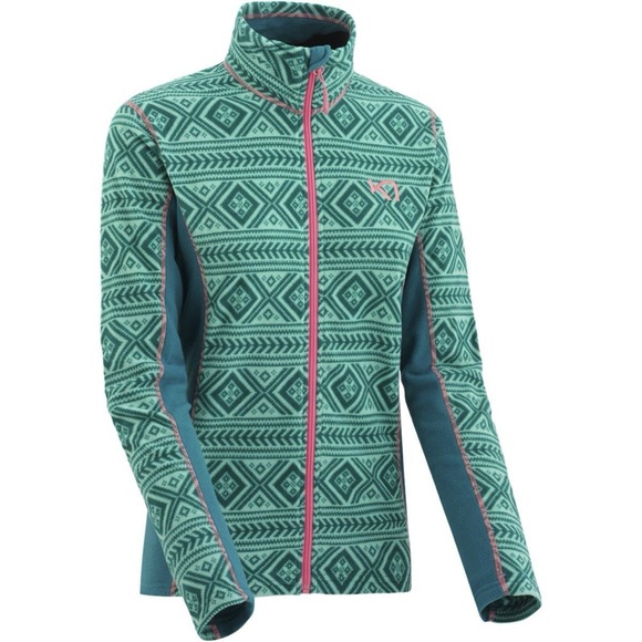 Kari Traa Jackets & Blazers - Kari Traa Flette Fleece Jacket in Teal